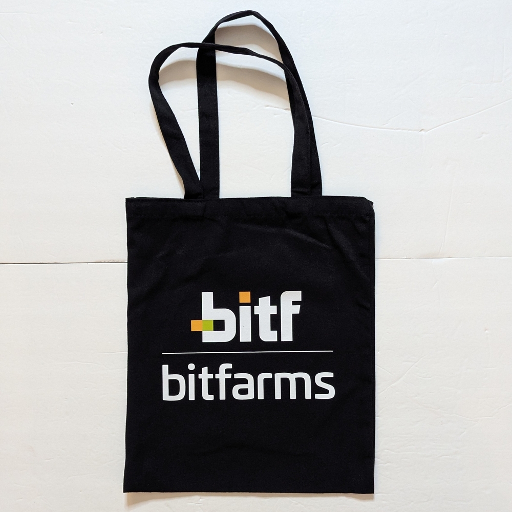 Bitfarms Black Tote Bag